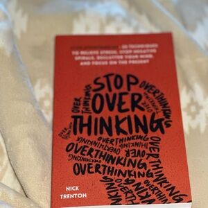 Red 'Stop Overthinking' Book by Nick Trenton